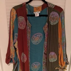 Boho lightweight jacket.